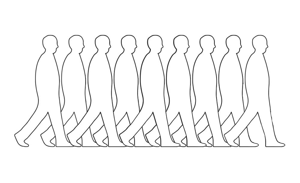 Unherd Walking Figures