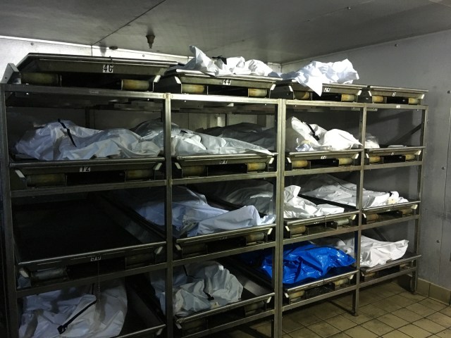 The morgue in Dayton, Ohio where victims of America's opioid epidemic are brought to rest. Picture by Ian Birrell.