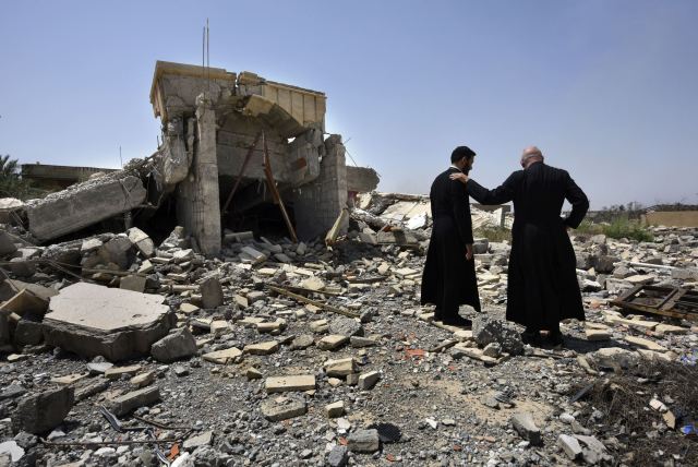 After ISIS; a once thriving Christian kindergarten near Mosul in Iraq is left in ruins (Credit Image: © Carol Guzy via ZUMA Wire)
