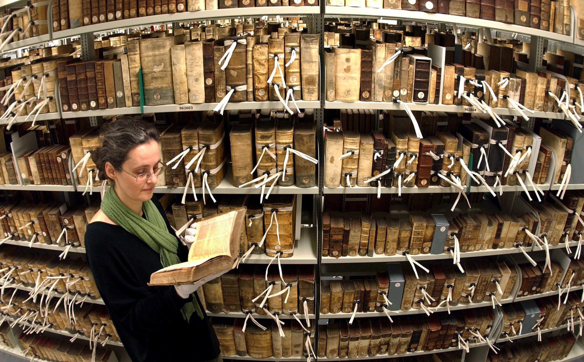 Look at all those delightful medieval tomes. DPA DEUTSCHE PRESS-AGENTUR/DPA/PA Images

