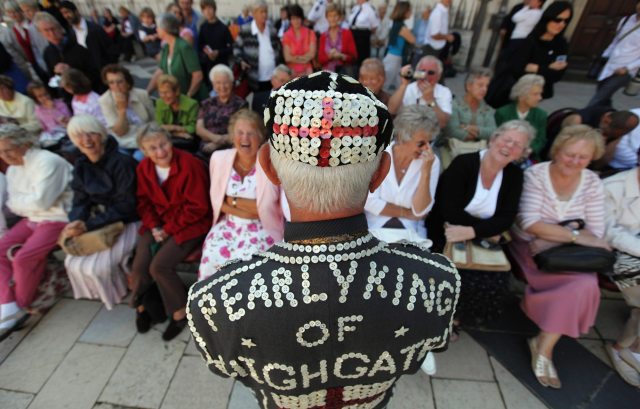 The Pearly King of Highgate, descended from  London's original working-class street traders. Credit: Dan Kitwood / Getty