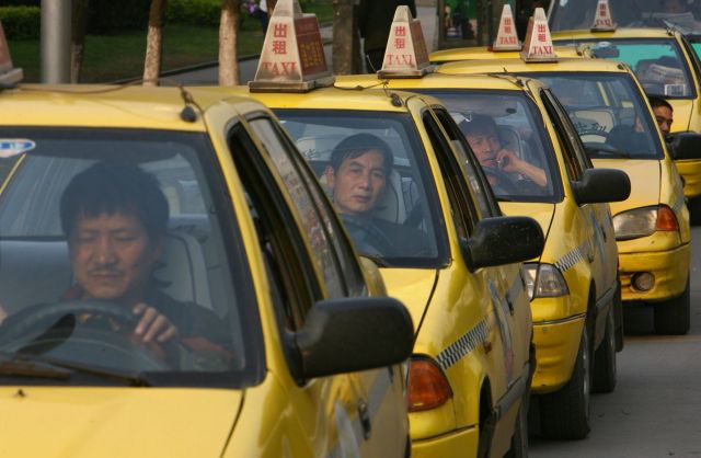 Limited lifespan? Taxi drivers in China. Credit: China Photos/Getty
