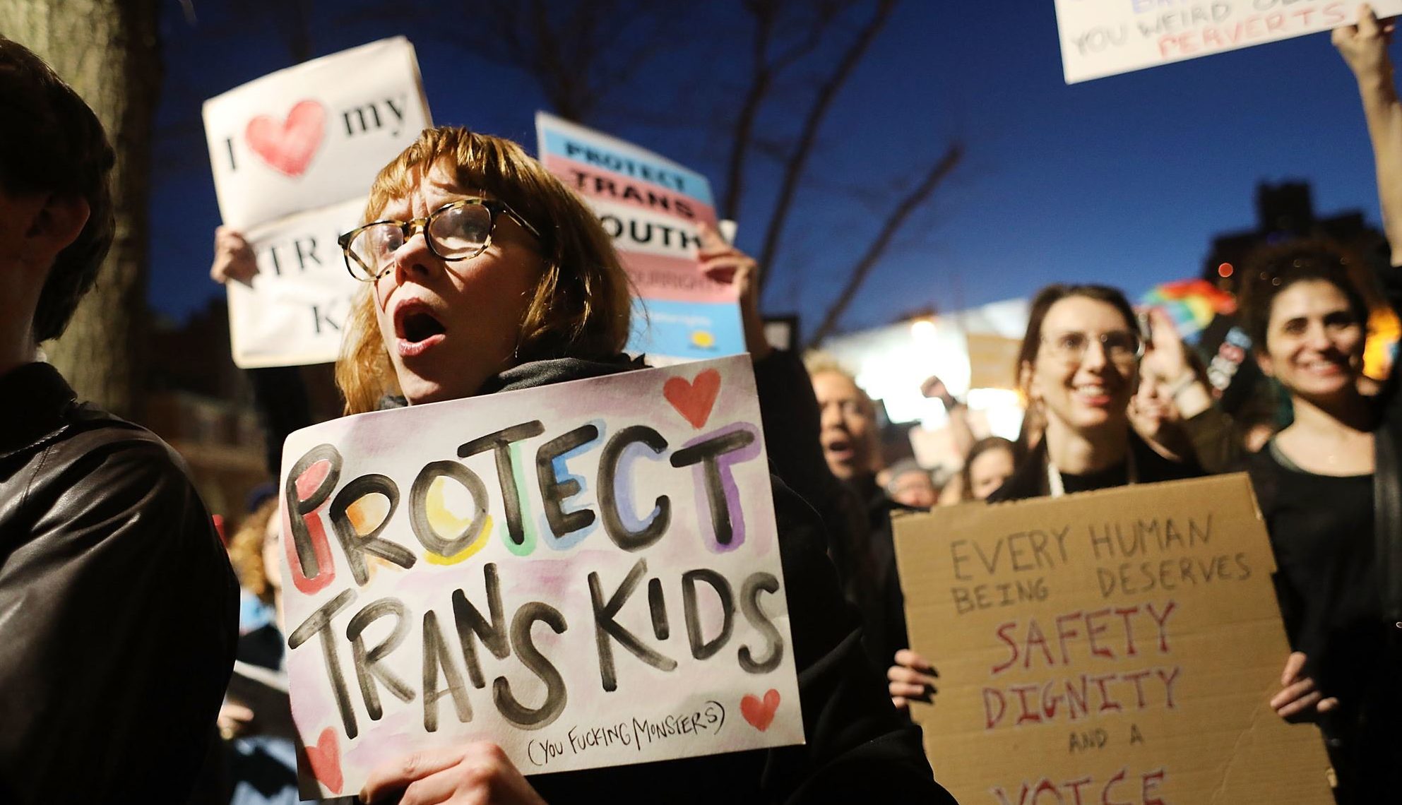 Trans activists: shouting in the streets, and writing sinister tweets. Credit: Spencer Platt / Getty
