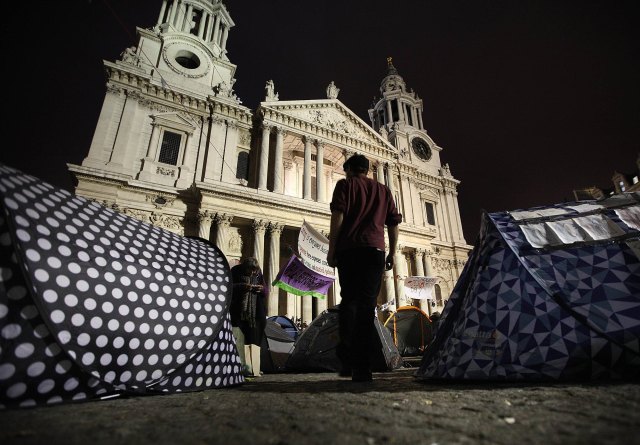 The Occupy London protest outside St Paul's Cathedral in 2011. Credit: Peter Macdiarmid / Getty