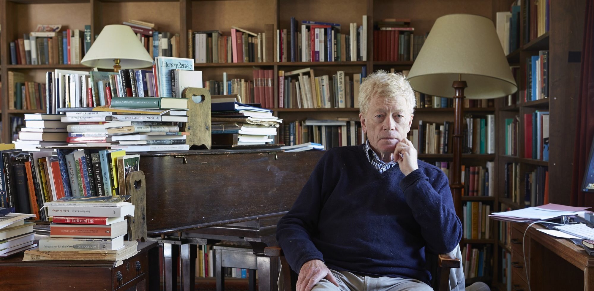 Roger Scruton, poses at his home on September 28, 2015 in United Kingdom. Credit:  Andy Hall/Getty Images)