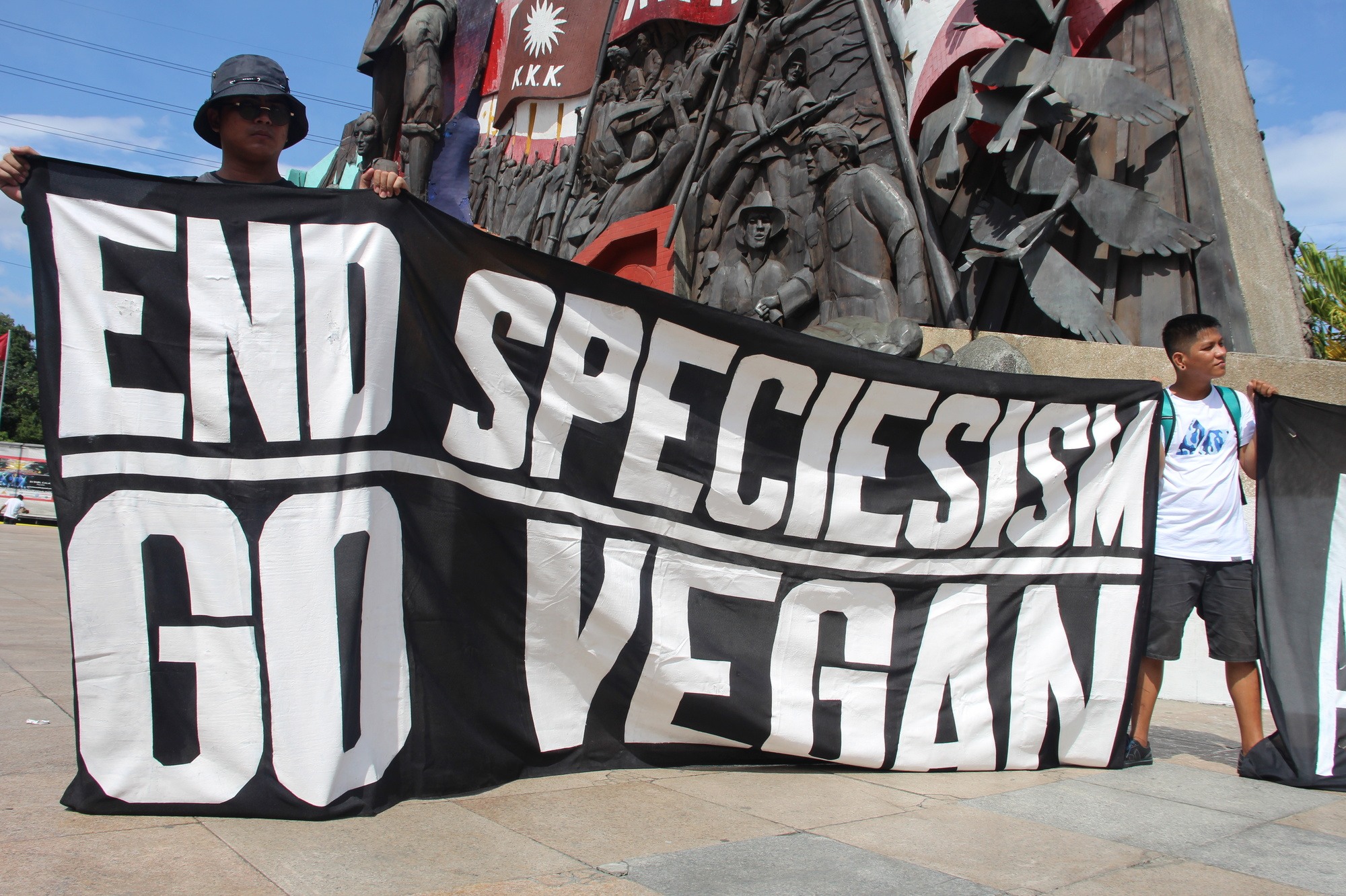 An animal rights march in the Philippines