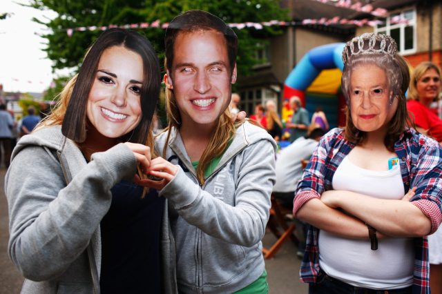 Celebrating the royal wedding. Credit: Mark Thompson/Getty Images