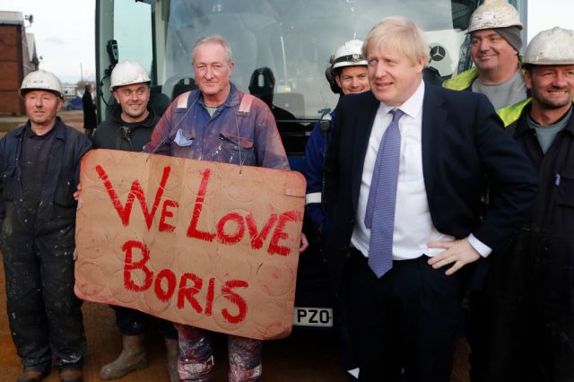 Boris Johnson campaigns in what was the Red Wall. Credit: Frank Augstein - WPA Pool/Getty Images