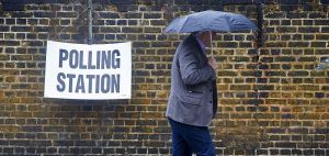 No, the rain probably won't affect voter turnout