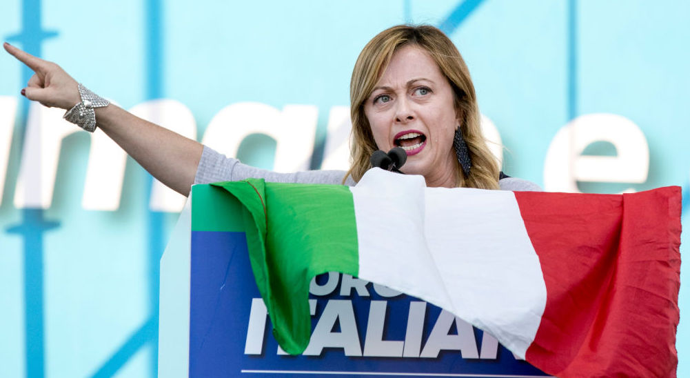 In the long-term, what probably matters more is the continued decline of Five Star and the continued rise of another party Fratelli d'Italia (Brothers of Italy), led by Giorgia Meloni (pictured). Credit: Getty