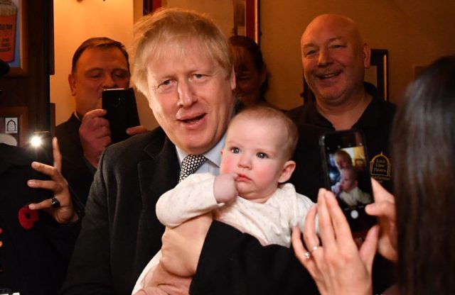 Boris has contributed significantly to our birth rate. Credit: BEN STANSALL/POOL/AFP via Getty Images
