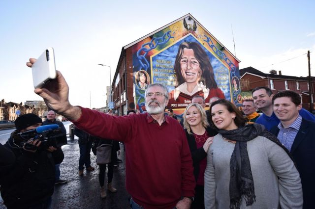 Gerry Adams has long worked towards Sinn Fein power in the South. Party leader, Mary Lou McDonald, right, has achieved this. Credit: Charles McQuillan/Getty Images