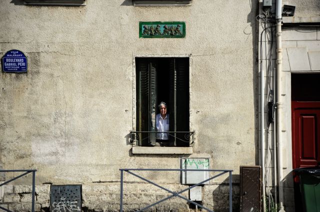 "I fear that the Covid-19 house arrest will put a halt to my gallop". In Paris, old people are already self-isolating. Credit: Hristo Rusev/NurPhoto/Getty
