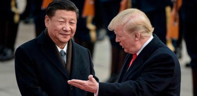 Donald Trump meets with Xi Jinping in 2017