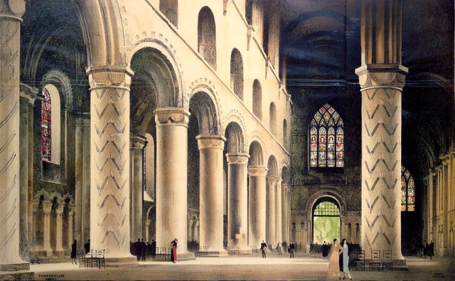 A London North Eastern Railway promotional poster of Dunfermline Abbey. Credit: SSPL/Getty Images