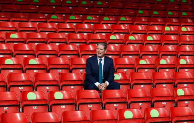 Kier Starmer: rebuilding the red wall. Credit: Darren Staples/Getty 