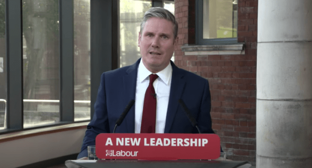 Keir Starmer delivered his address to Labour’s so-called ‘Connected’ conference