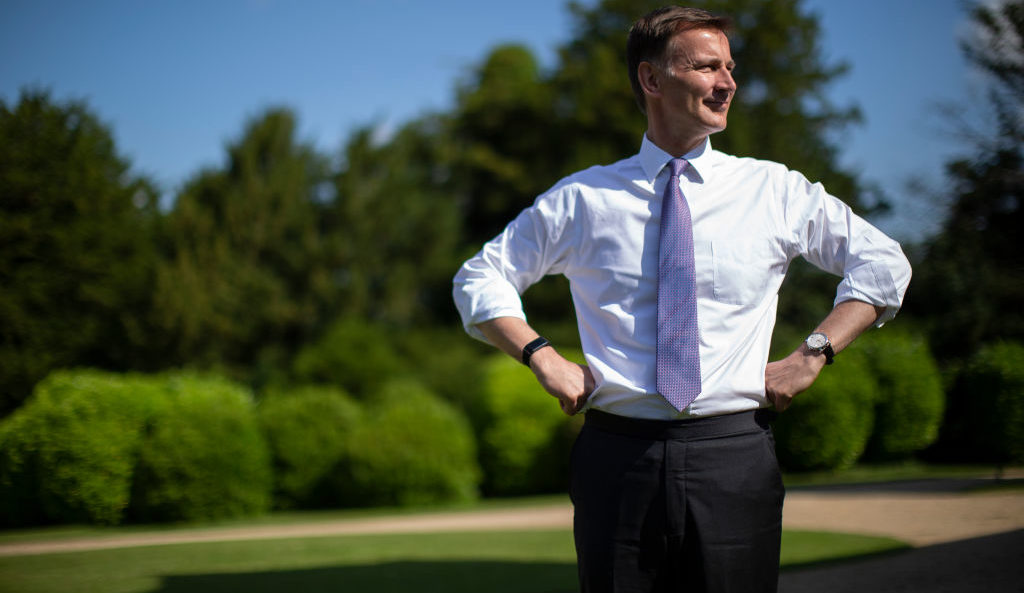 Jeremy Hunt, as a would-be Tory leader. Credit: Dan Kitwood/Getty Images.