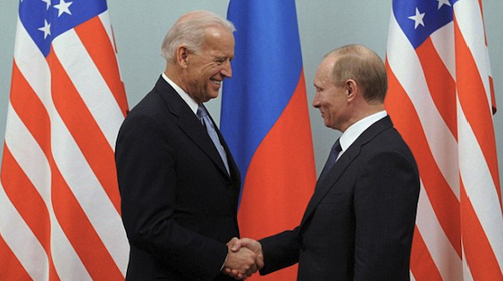US Vice-President Joe Biden and Russian president Vladimir Putin meet in Moscow 2011