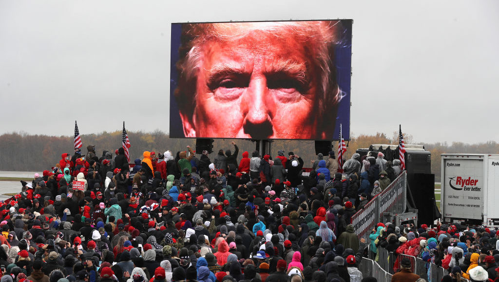 What could be more postmodern than a Donald Trump presidency? Credit: Chip Somodevilla/Getty Images