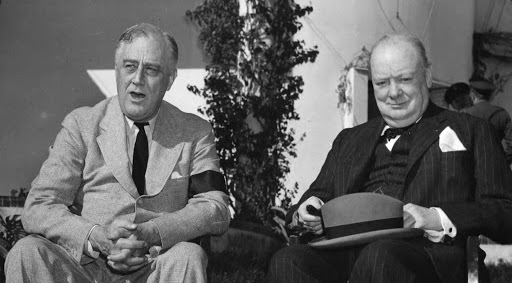 President Franklin Roosevelt (L) was no saint, but always tried to take the more virtuous path
