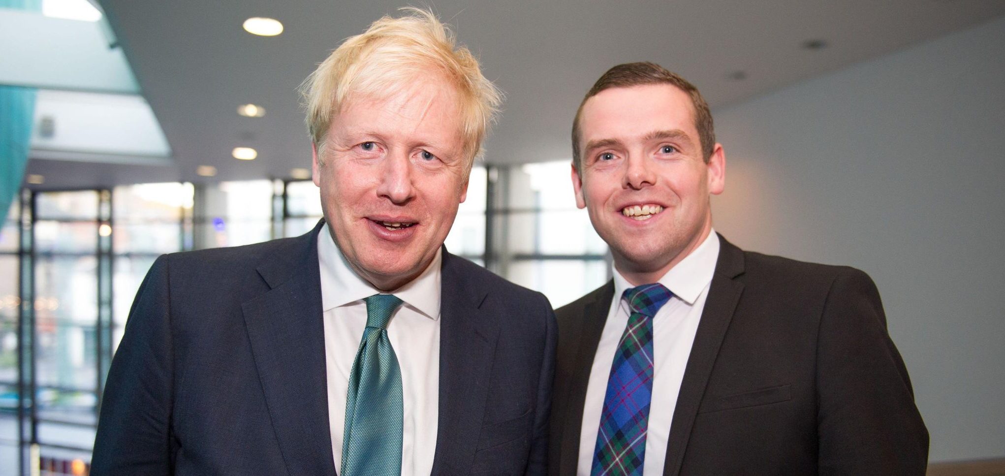 Douglas Ross (R) will be looking to keep the Prime Minister as far away from the action as possible