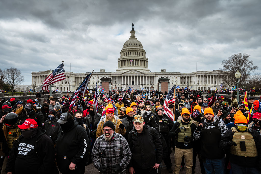 A crowd is not the same thing as a coup. (Photo by Jon Cherry/Getty Images)