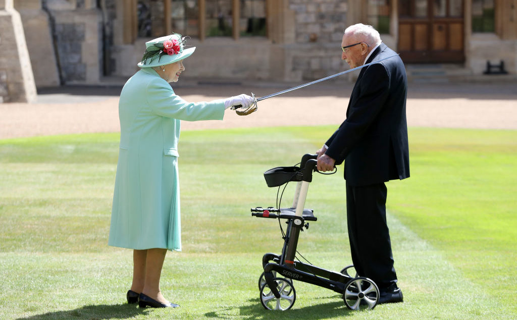 Captain 'civically recognised' Tom Moore doesn't quite have the same ring to it. Credit: Getty 