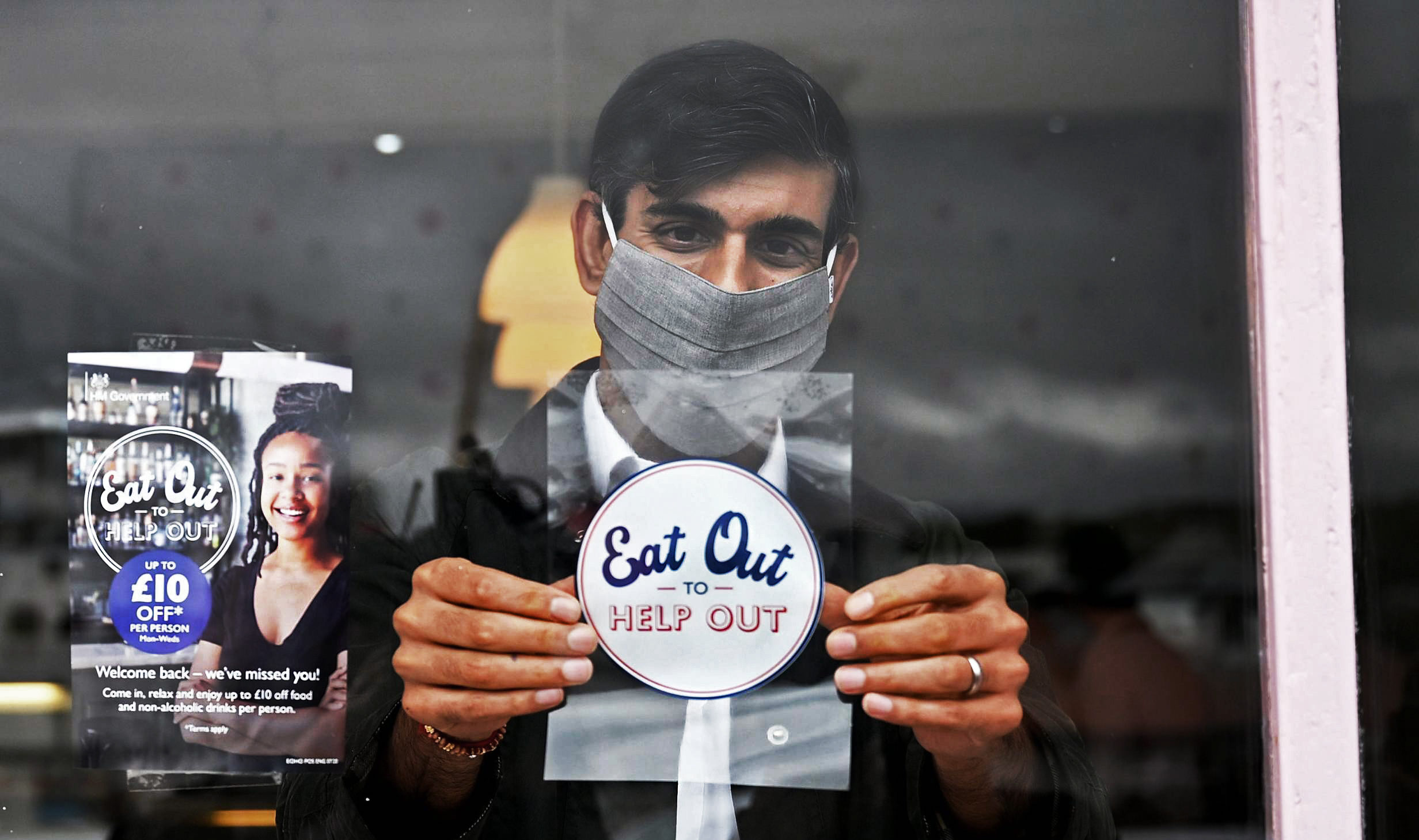 I’ll give you cheap dinner if you promise to go and breathe Covid fumes in a roomful of strangers. Credit: Getty