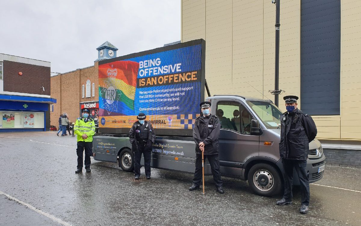 Disclaimer: being offensive is, in fact, not an offence. Credit: Merseyside Police