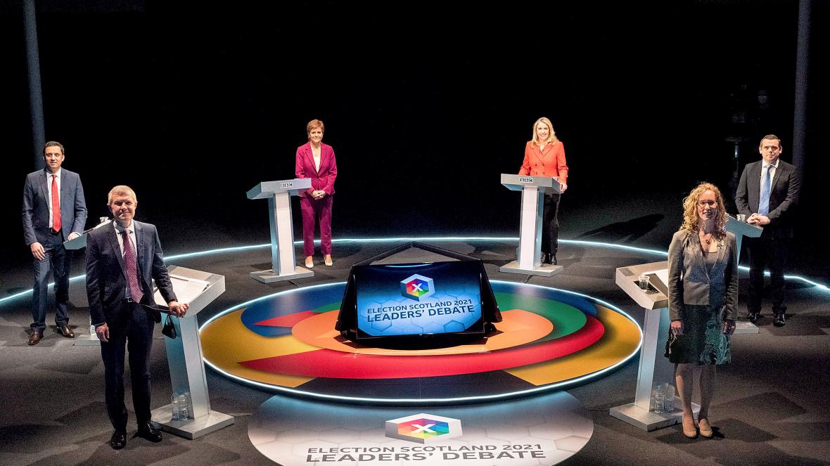 Douglas Ross (R) will feel threatened by Scottish Labour's new leader Anas Sarwar's debate performance (L)