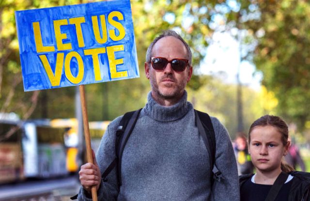 He probably thinks Amber Rudd should be PM. Credit: Barry Lewis/In Pictures via Getty