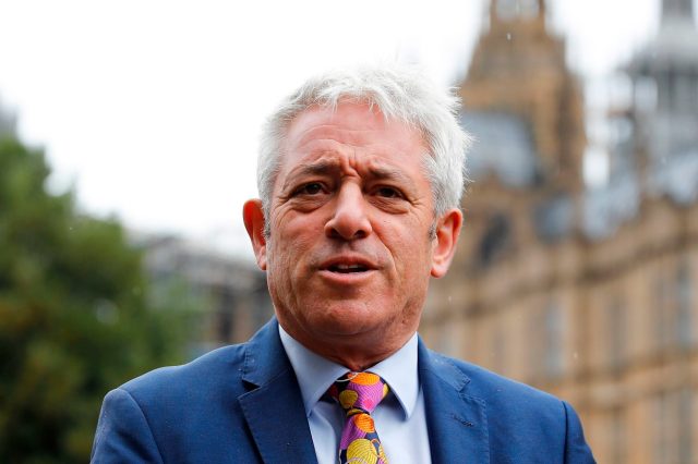 John Bercow, amateur tennis player (Photo credit should read TOLGA AKMEN/AFP via Getty Images)