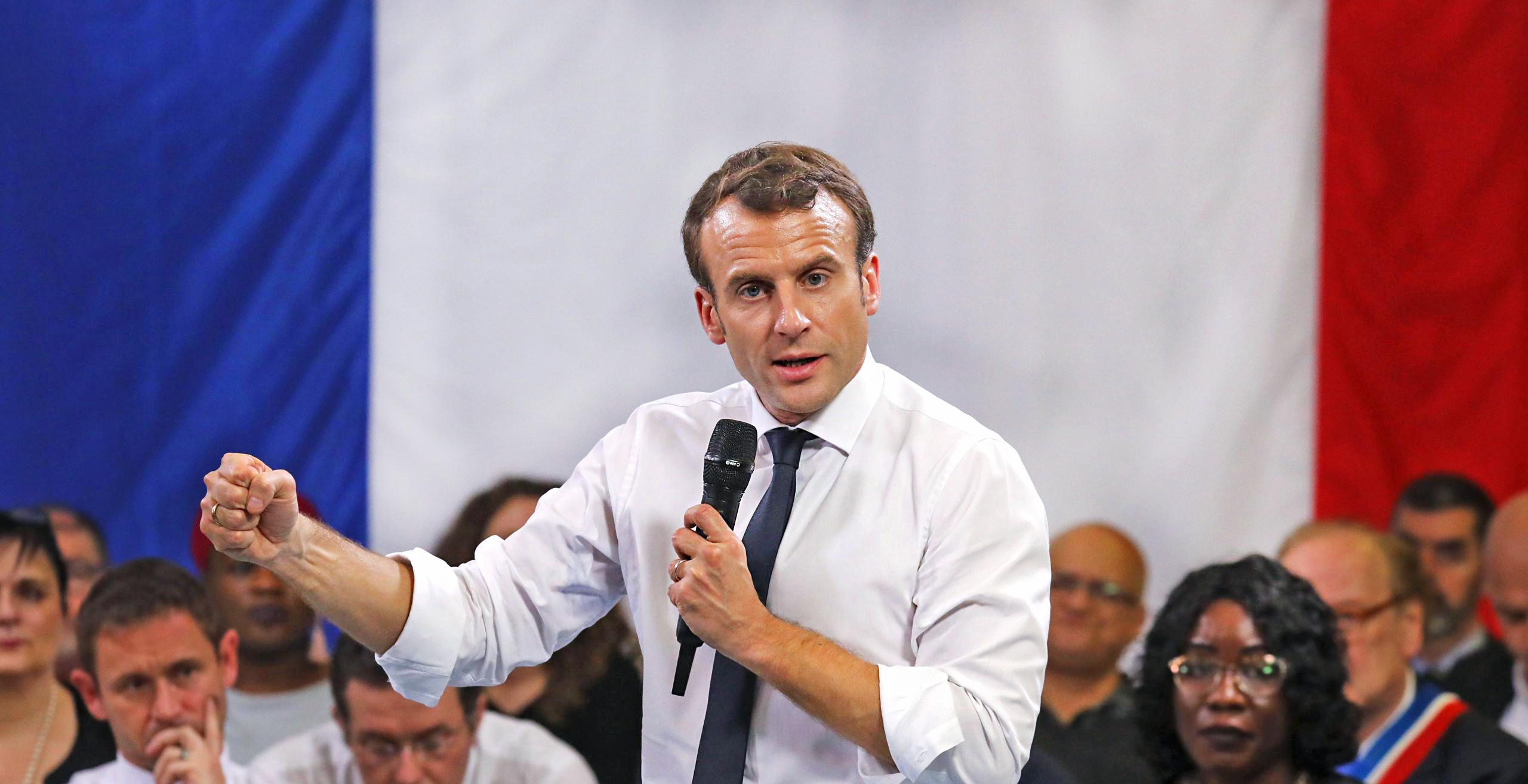 The French President is a one-man show. Credit: Getty