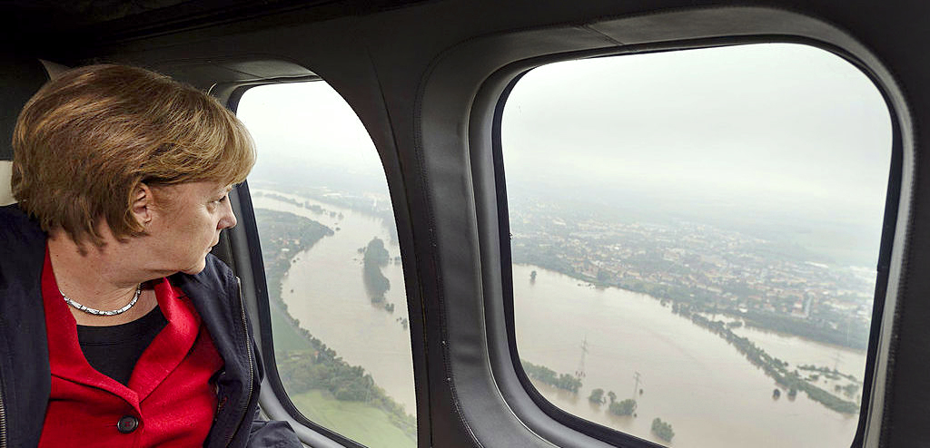 Every crisis is an opportunity for Angela Merkel. (Photo by Steffen Kugler/Bundesregierung-Pool via Getty Images)