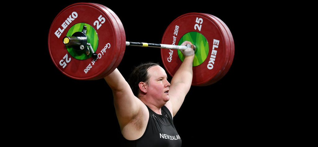 Weightlifter Laurel Hubbard competing for New Zealand (Photo by Dan Mullan/Getty Images)