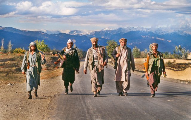 We must support the son of Ahmad Shah Massoud, whose
mujahideen is pictured (Patrick ROBERT/Sygma via Getty Images)