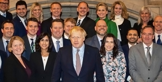Boris Johnson and Conservative MPs. 