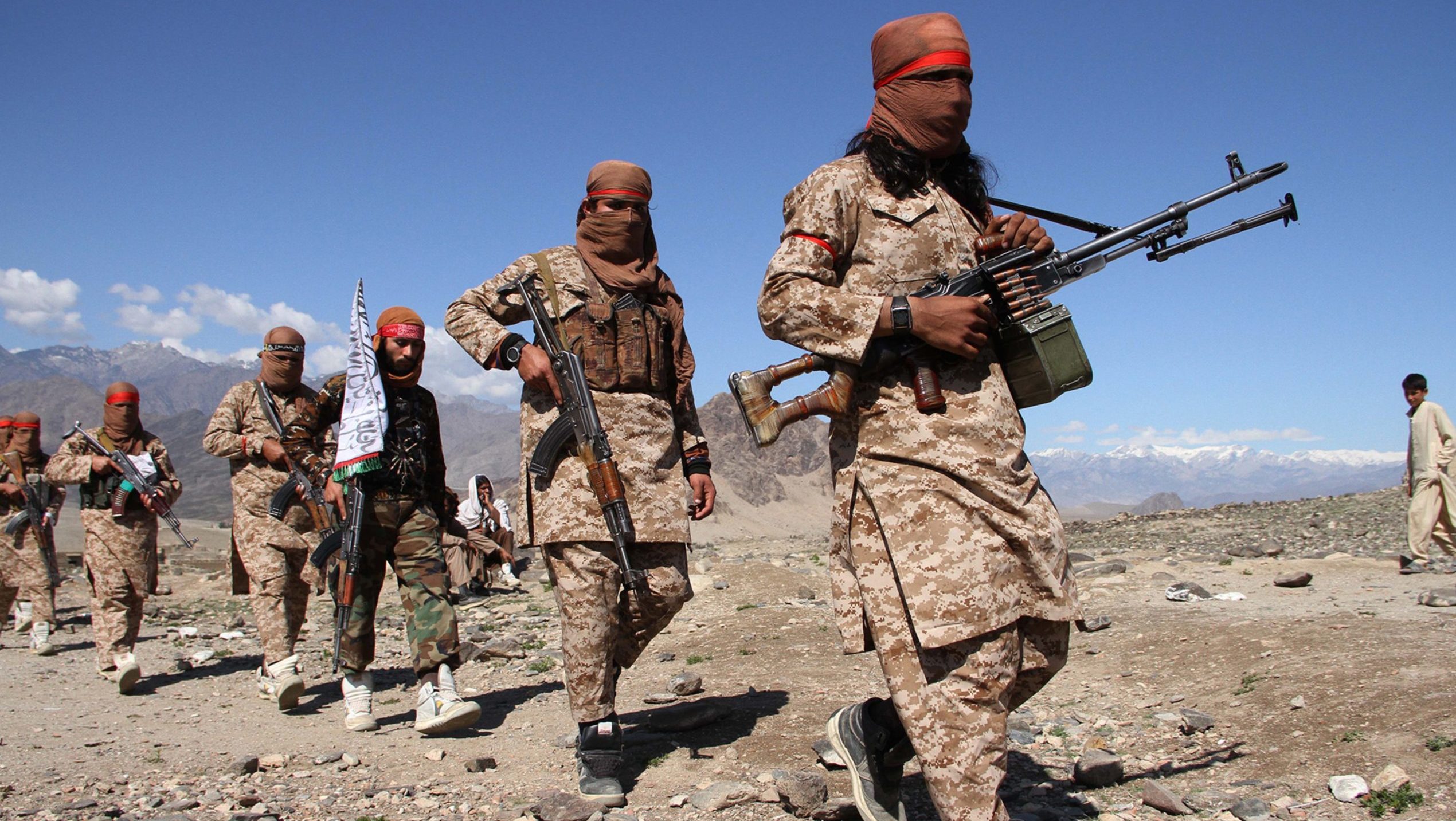 Taliban soldiers in Afghanistan.