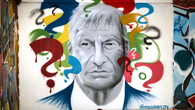 A mural of David Amess in Southend. Dan Kitwood/Getty 