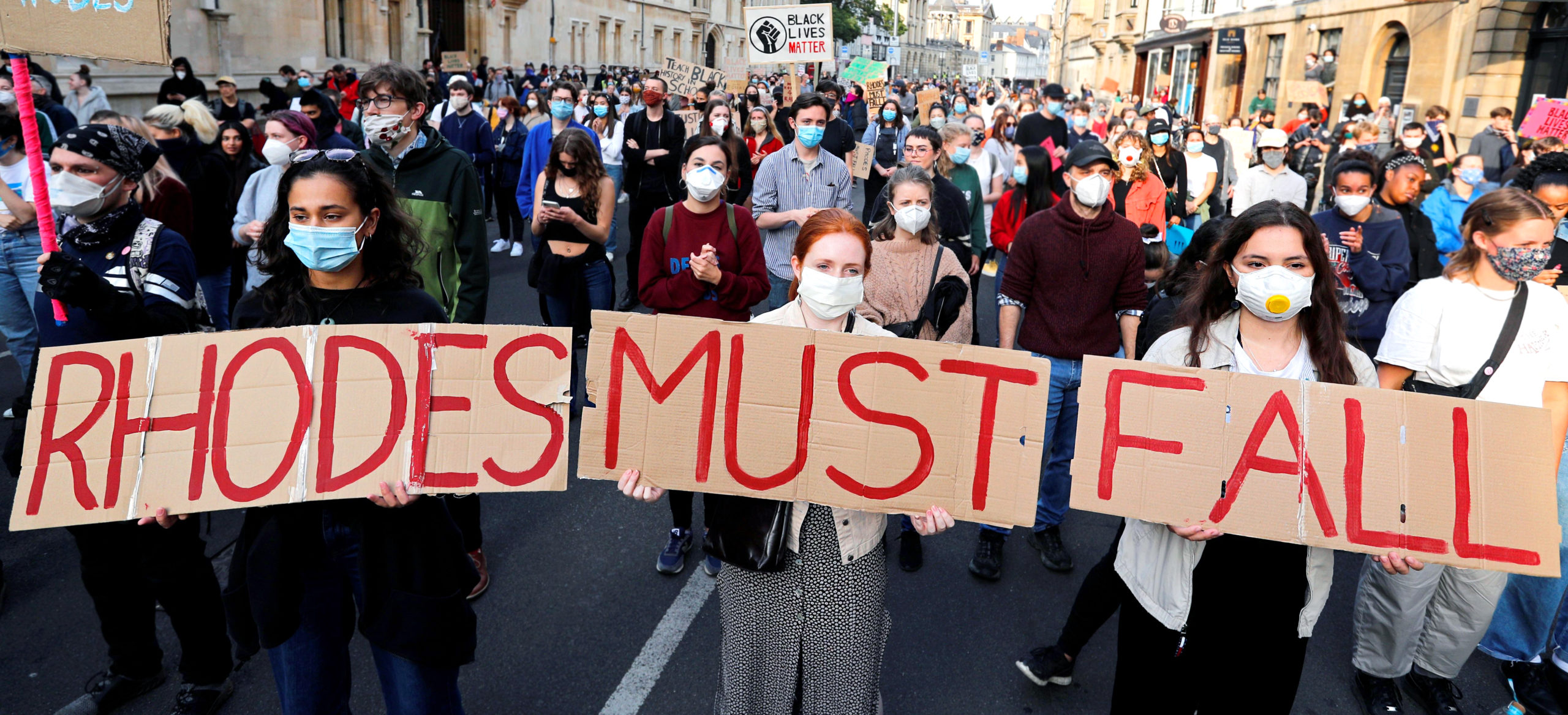 Donor pressure prevented Cecil Rhodes’s statue from being removed from Oriel College, Oxford. Credit: Getty
