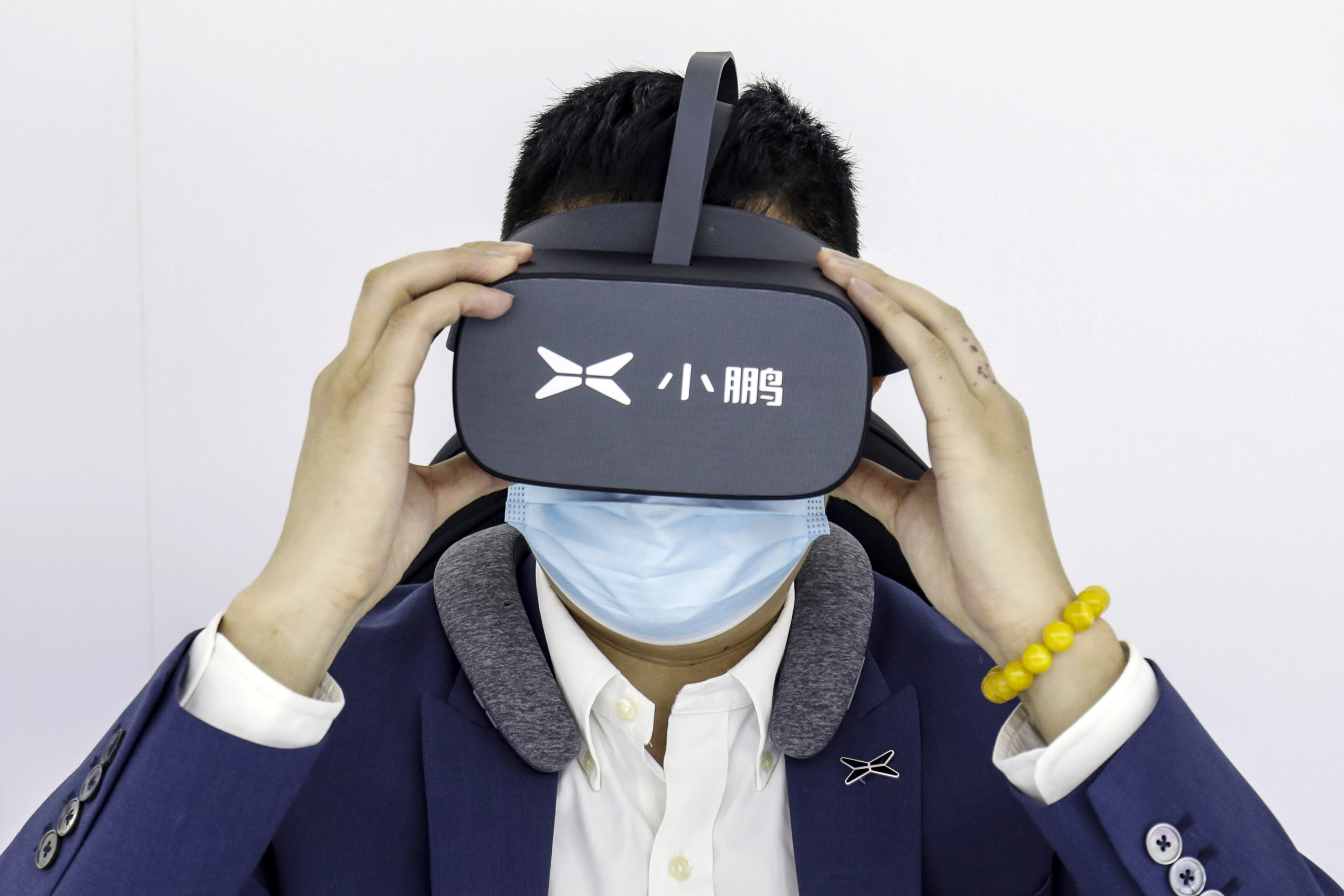 Let's hope he doesn't get lost in there. Photographer: Qilai Shen/Bloomberg via Getty Images