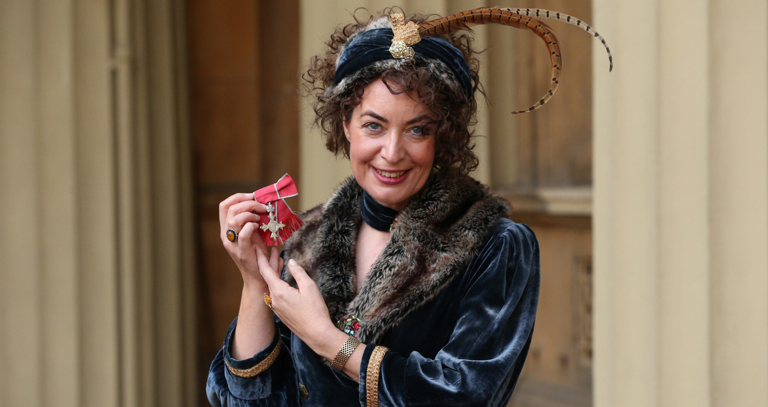 Kate Clanchy after being awarded an MBE in 2019.  (Photo by Jonathan Brady - WPA Pool/Getty Images)