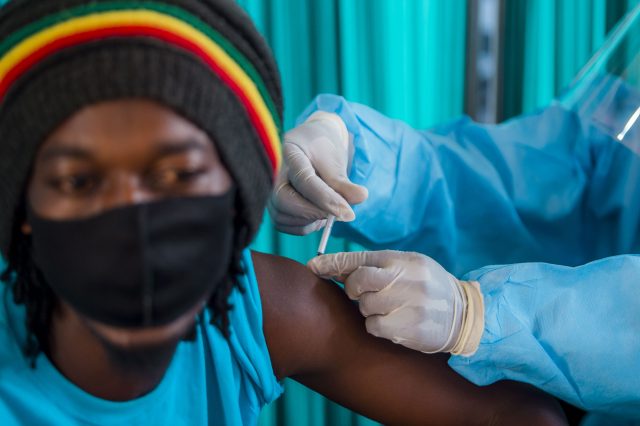 The shared risk from covid is being outsourced to Africa. Habimana Thierry/Anadolu Agency via Getty