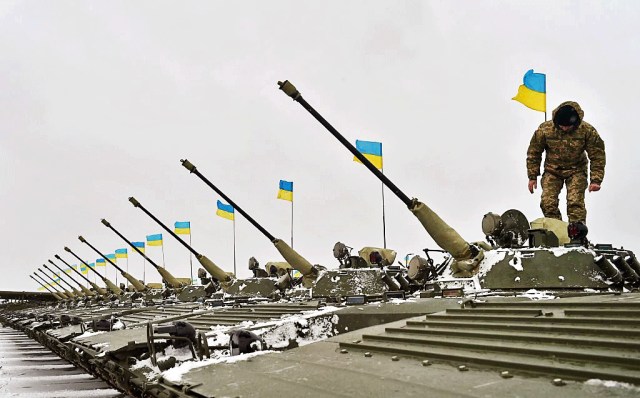 Ukraine is ready for war. Credit: SERGEI SUPINSKY/AFP via Getty Images