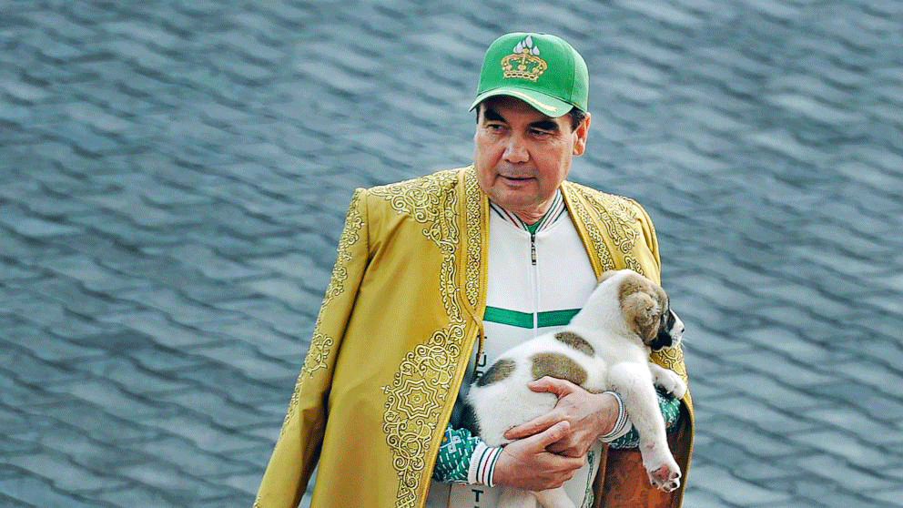 President Gurbanguly Berdymukhamedov has a golden statue of his dog