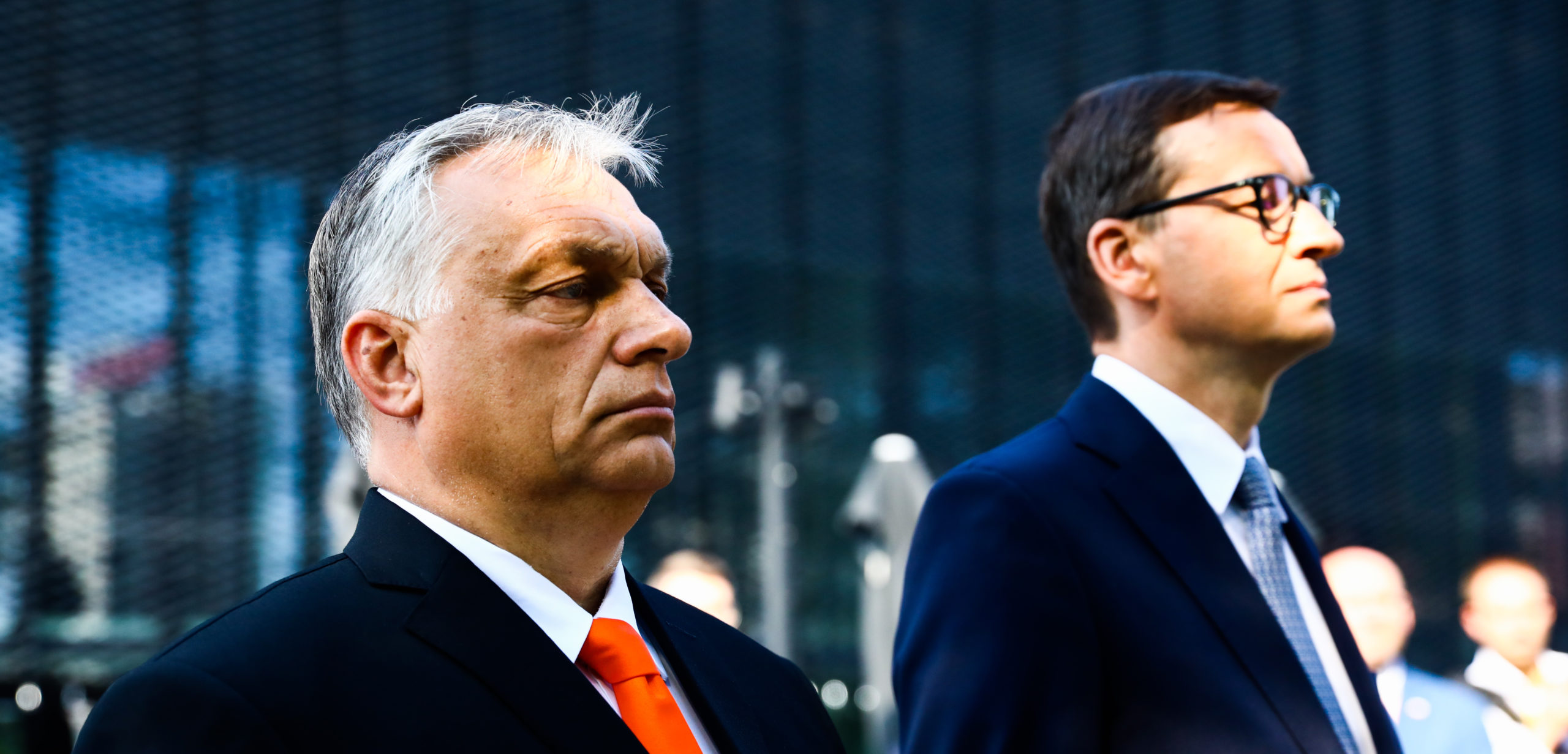 Prime Minister of Hungary Viktor Orban and Polish Prime Minister Mateusz Morawiecki. Credit: Getty