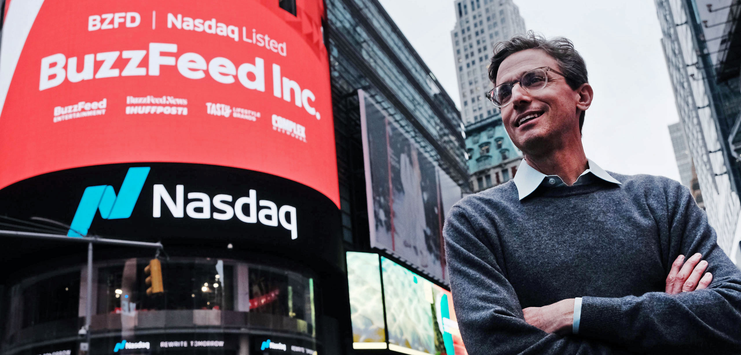 BuzzFeed CEO Jonah Peretti in better times (Photo by Spencer Platt/Getty Images)