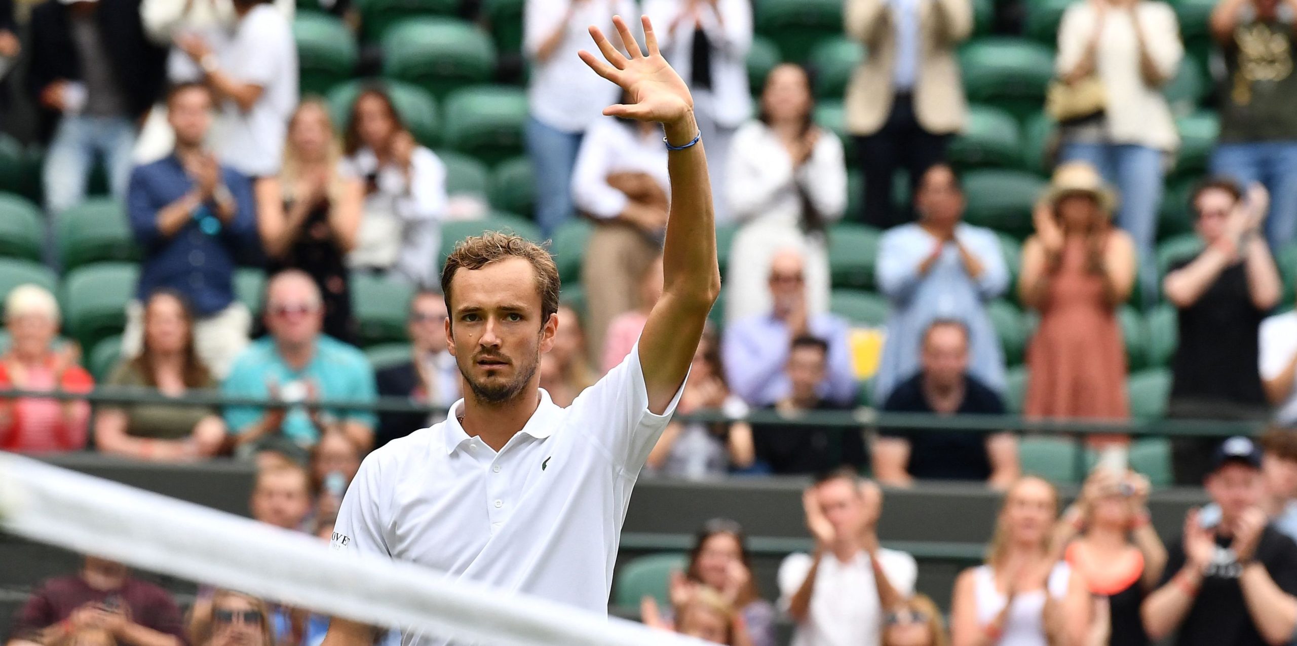 World no.2 Daniil Medvedev has been banned from competing at Wimbledon this year. Credit: Getty