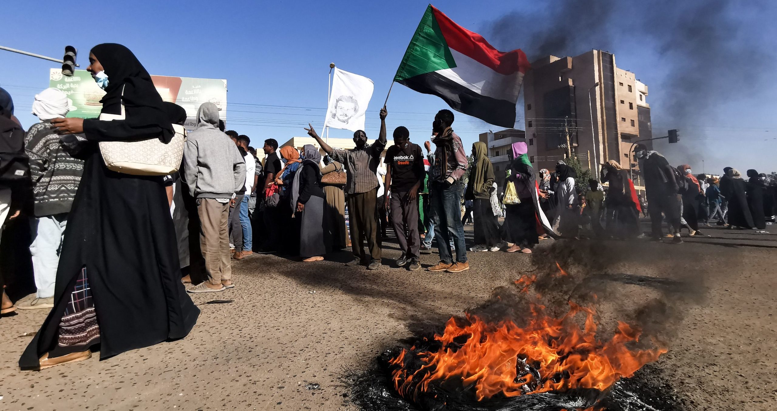 Protesters in Khartoum, Sudan. Credit: Getty
